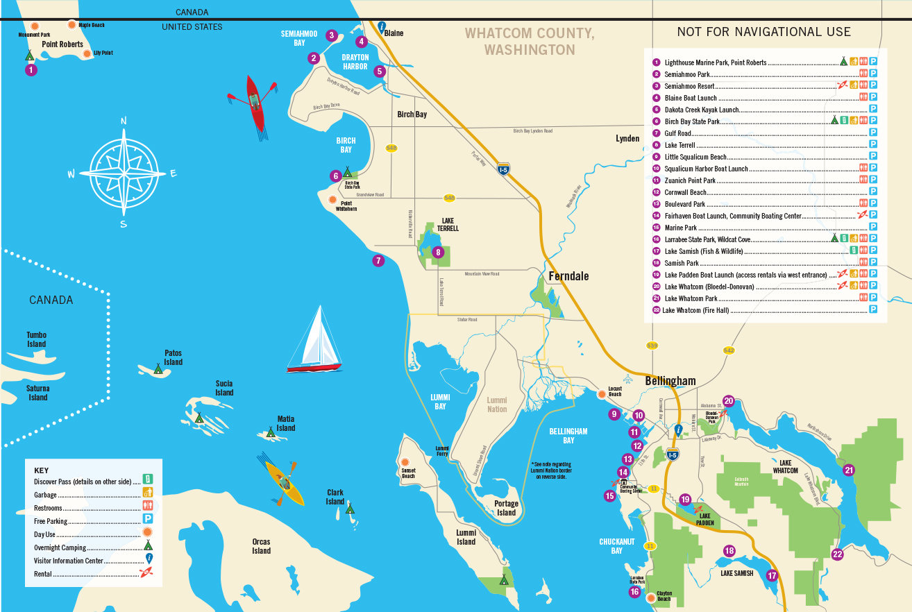 Whatcom Water Trails Map Waterside